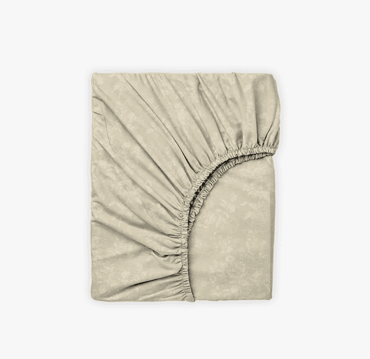 Sateen Fitted Sheet — Moon Flower